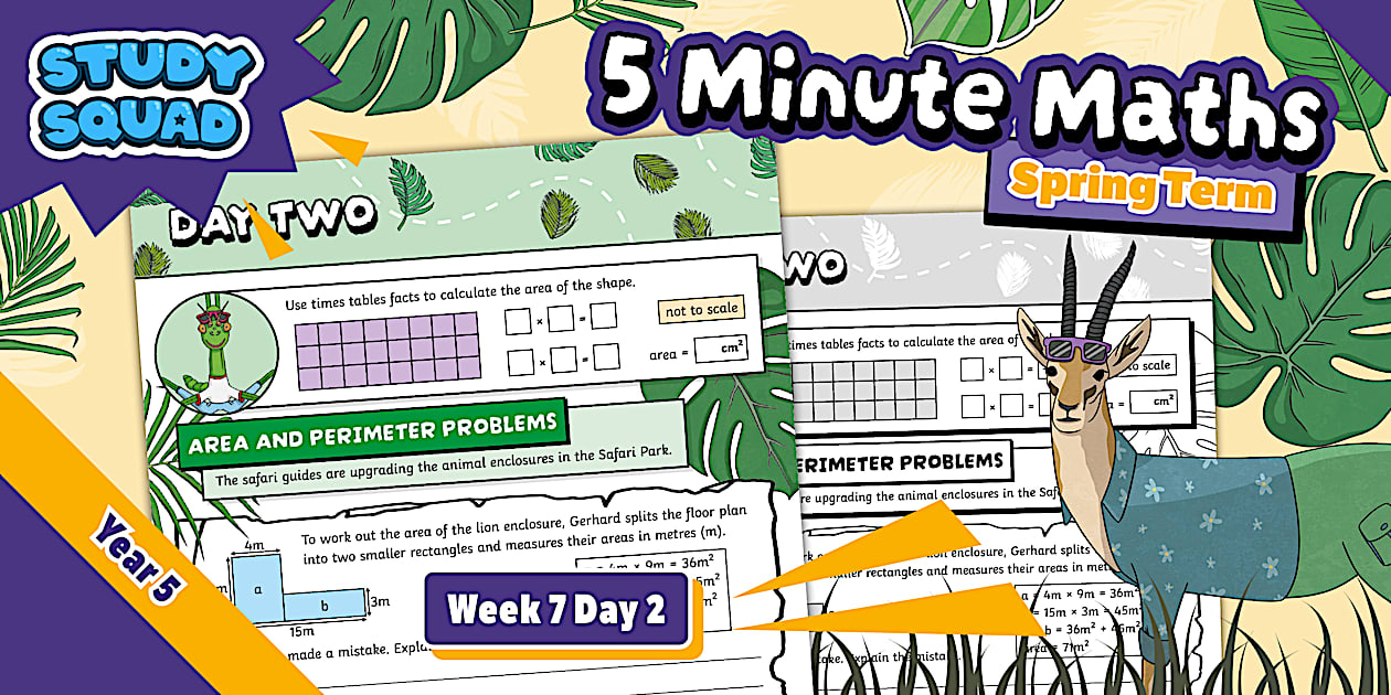 👉 Study Squad 5 Minute Maths - Year 5 Spring - Week 7 Day 2