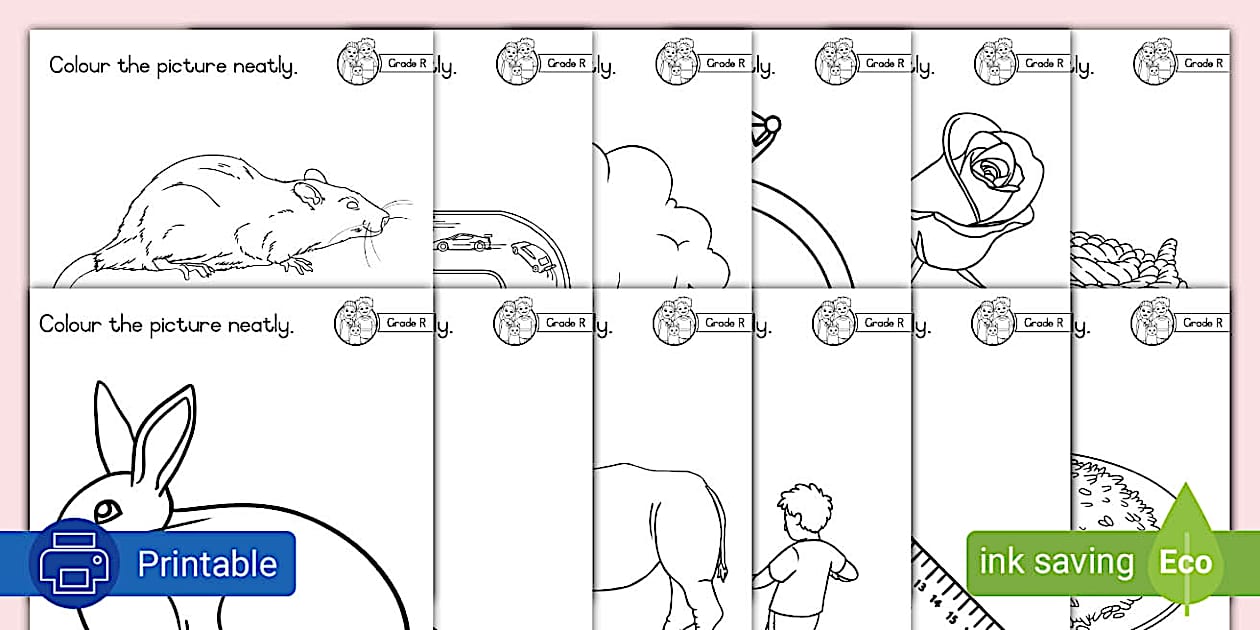 Gr. R Phonics Colouring Pages Letter R Twinkl