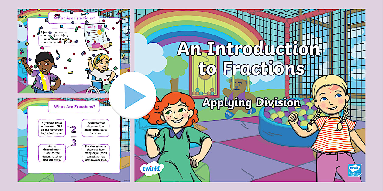 An Introduction to Fractions Applying Division PowerPoint