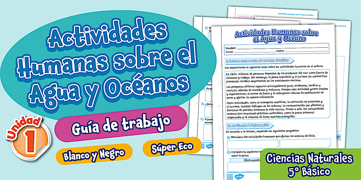 Guía de trabajo | El Agua en la Tierra | 5º | Ciencias