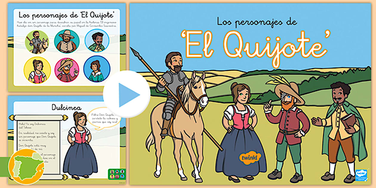 Presentación: Los personajes de 'El Quijote' - Twinkl