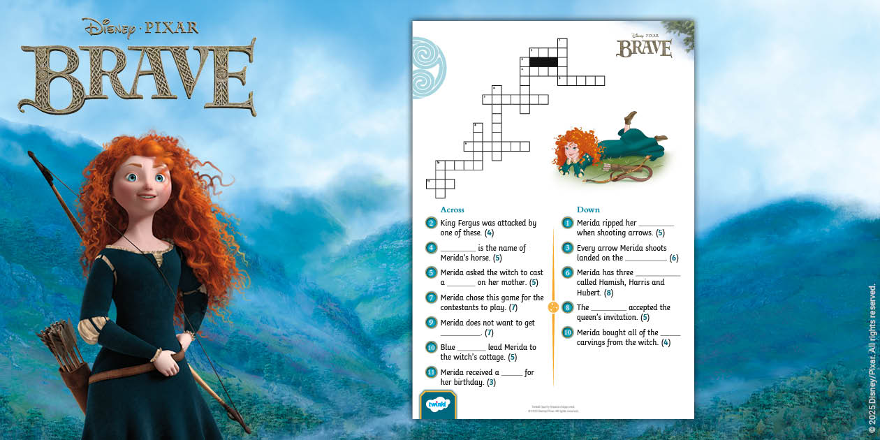 Brave: Crossword Ages 5 7