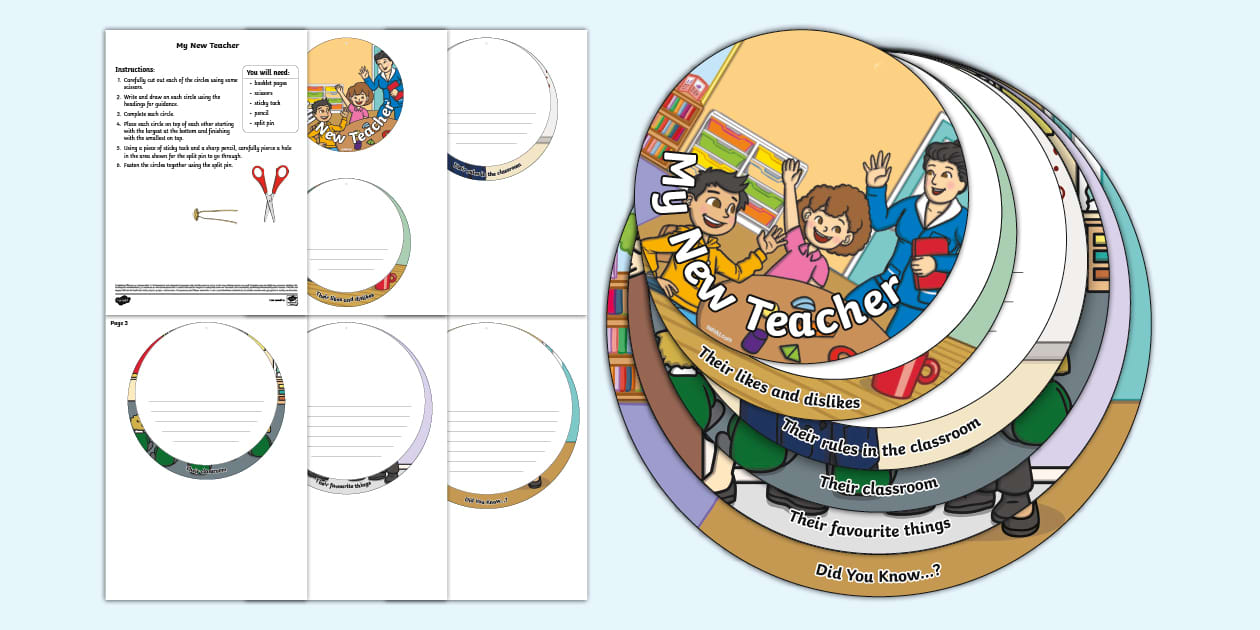 My New Teacher Circles Booklet (teacher made) - Twinkl