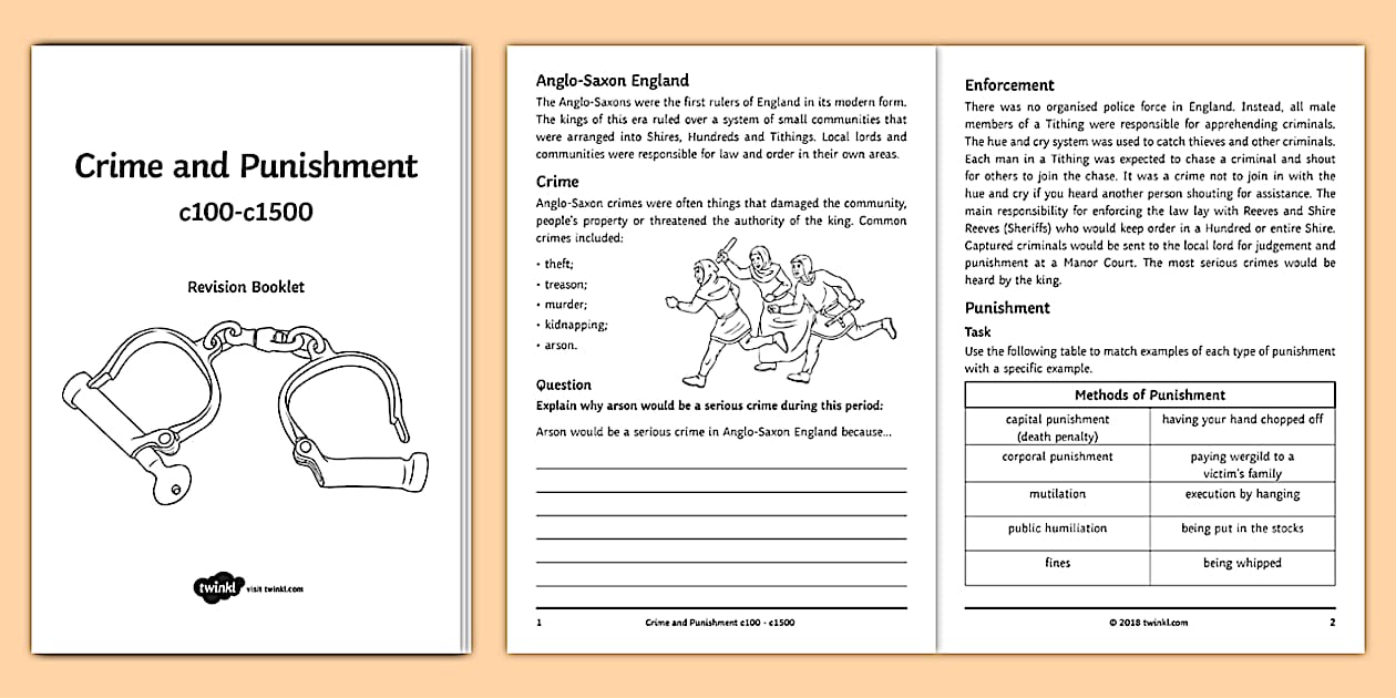 Lower Ability Crime and Punishment c1000 c1500: Revision Guide