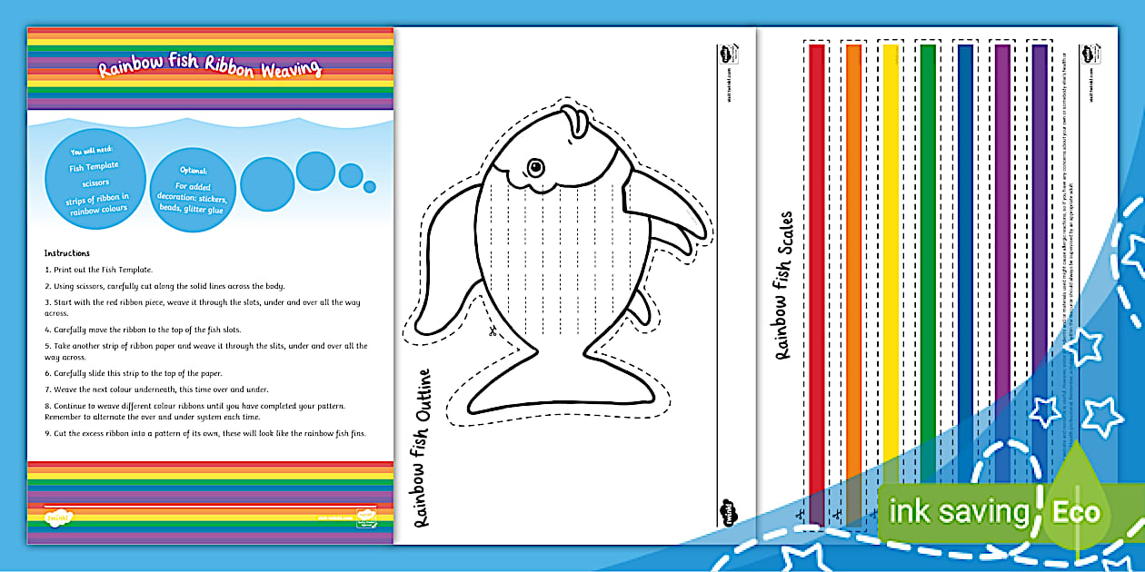 Rainbow Fish Ribbon Weaving
