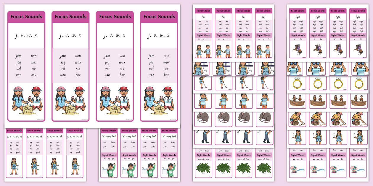 Phonics: Level 3 Weeks 1-7 Bookmarks Pack