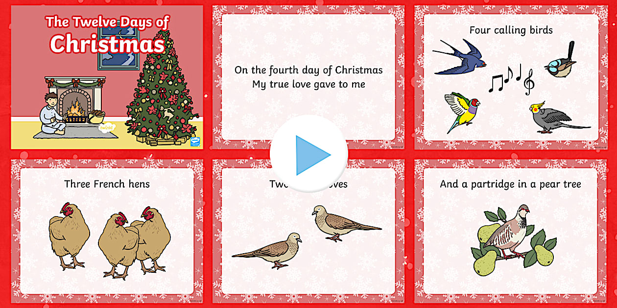 The 12 Days Of Christmas PowerPoint (teacher made) Twinkl