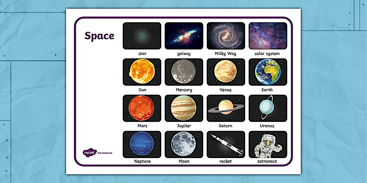 Originals Explorers: Space Word Mat | Twinkl (teacher made)
