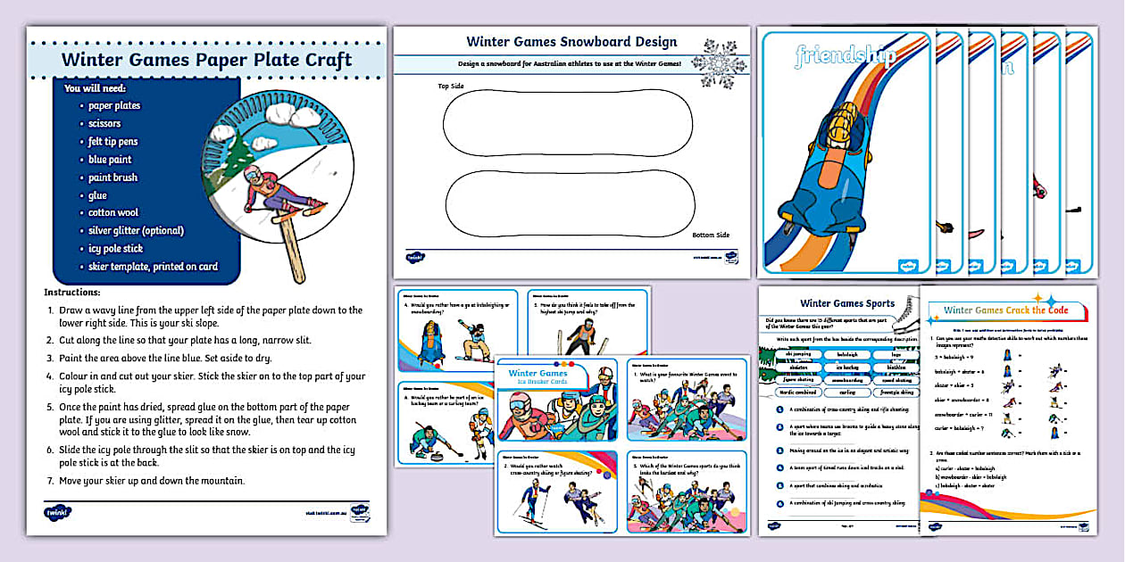 Winter Games Activity Pack