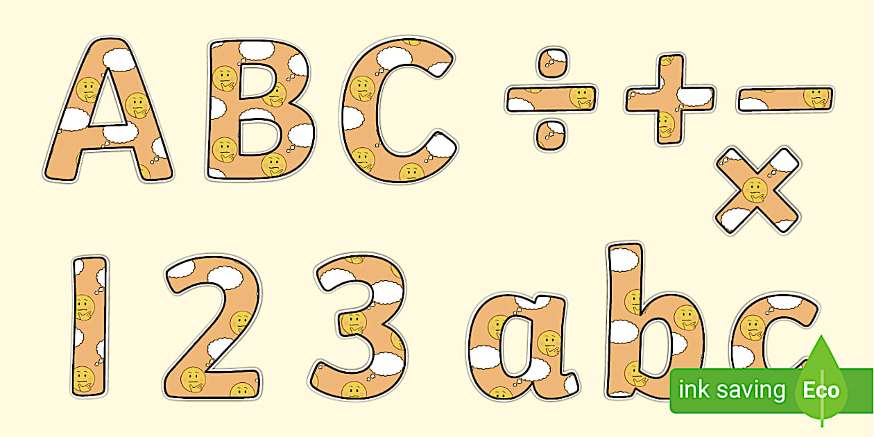 Problem Solving Alphabet Display Lettering