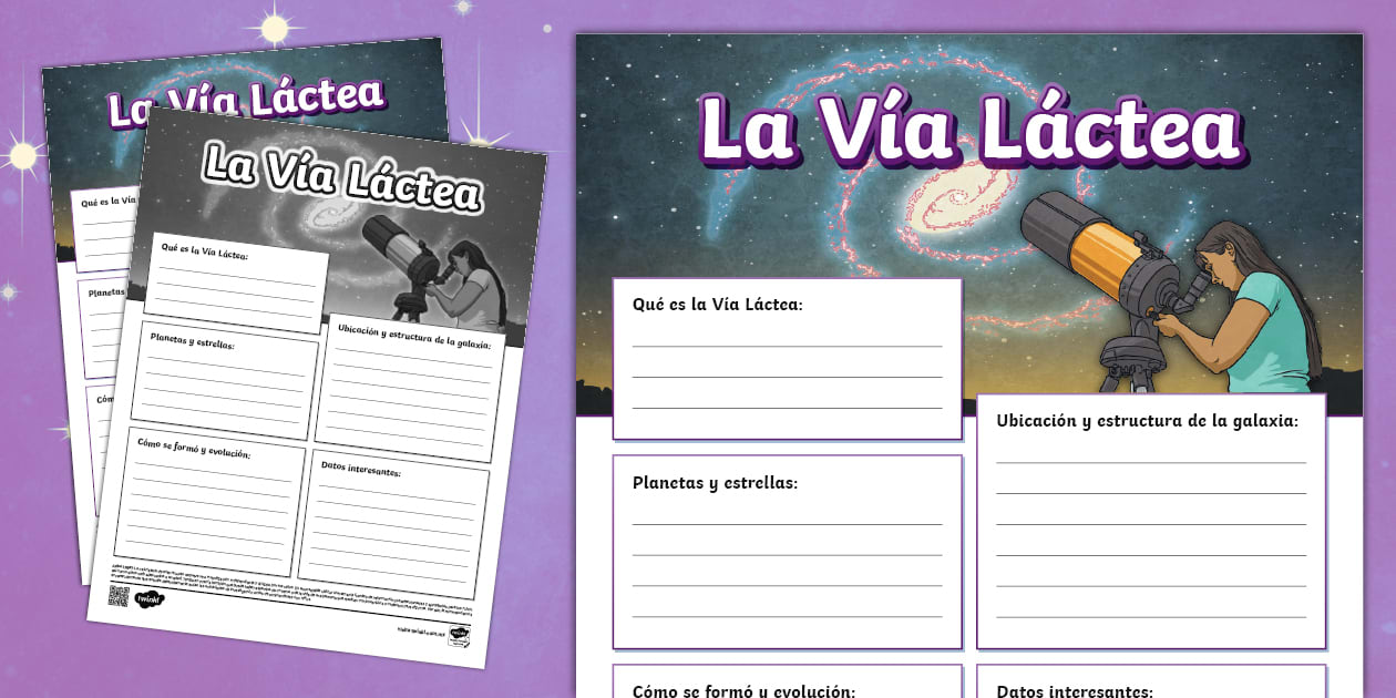 Hoja de información: La Vía Láctea (teacher made)