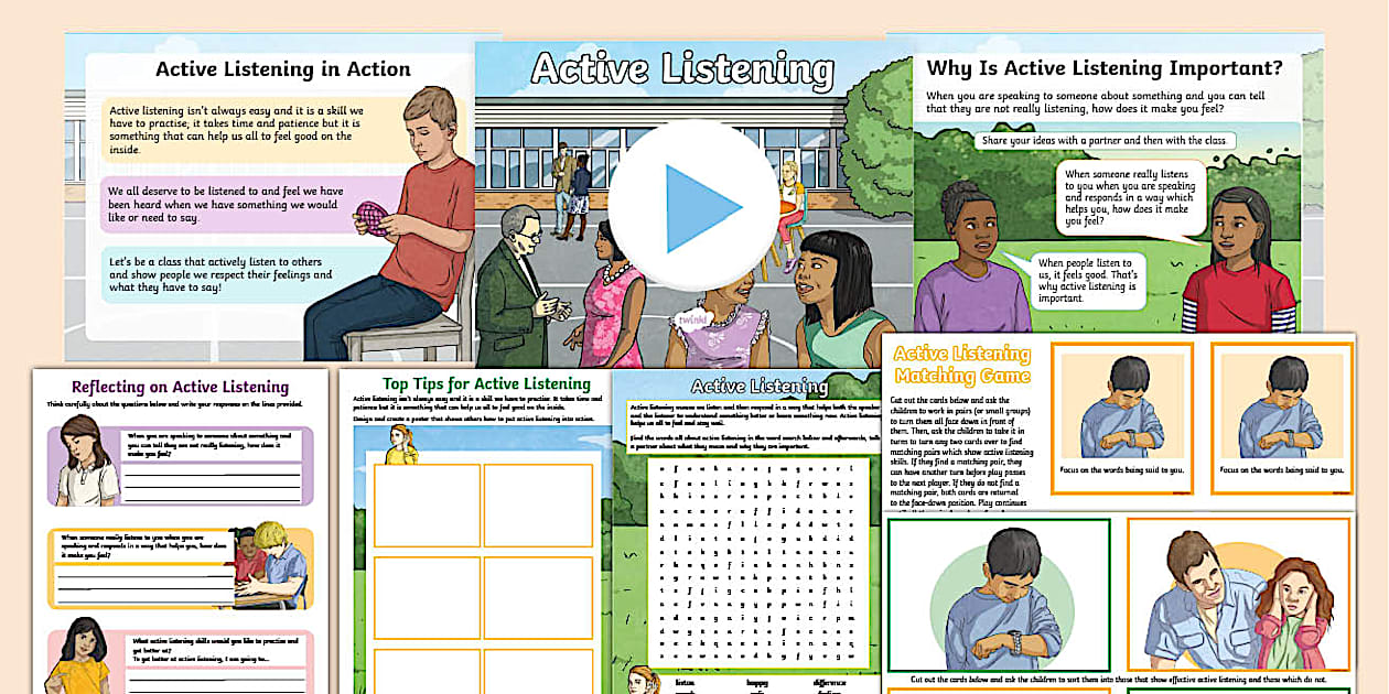 LKS2 Active Listening Resource Pack | Wellbeing | Twinkl