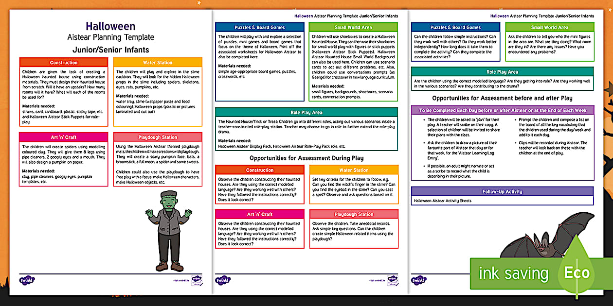 Halloween Aistear Planning Overview