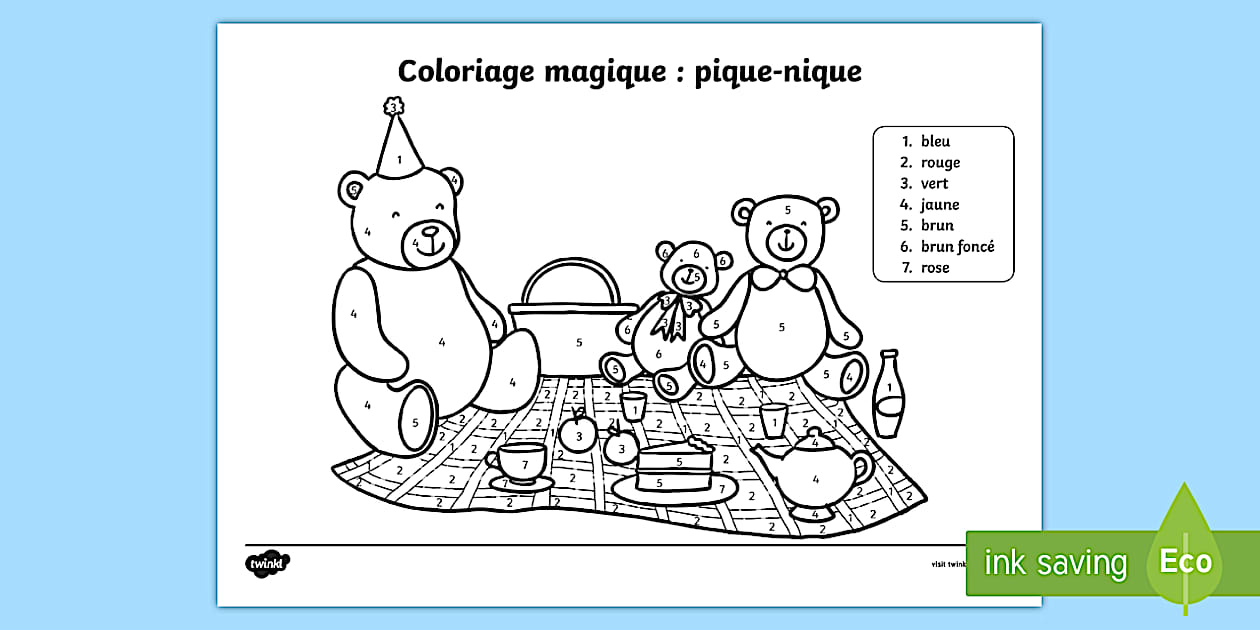Coloriage magique maternelle PS (petite section) | Cycle 1