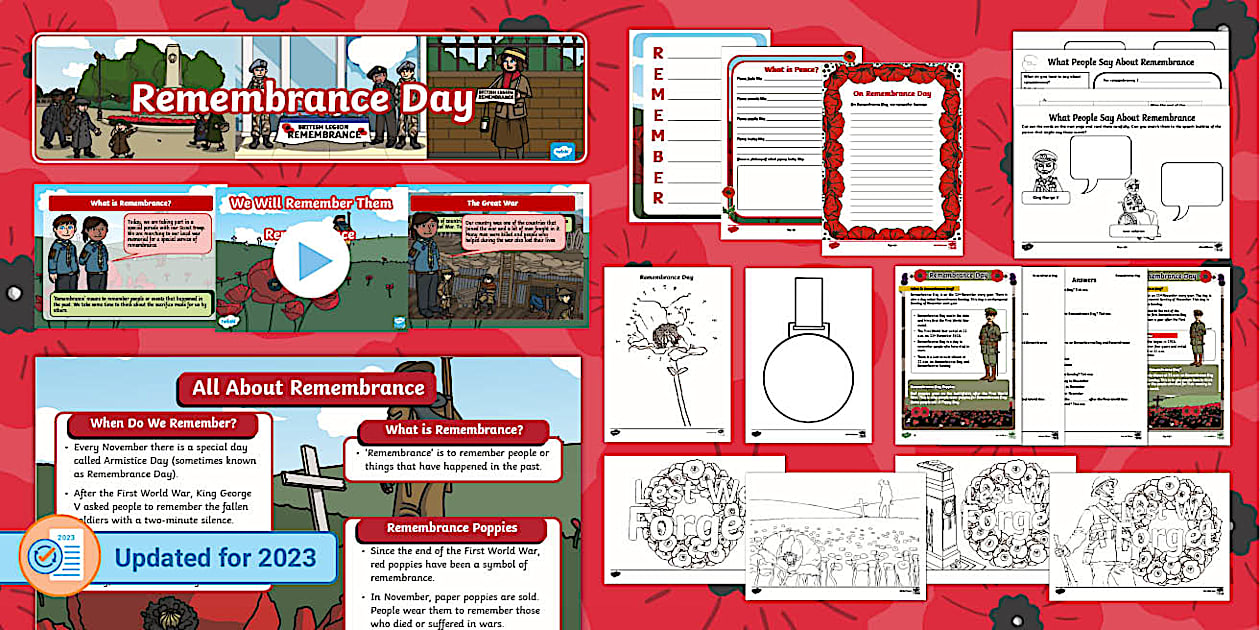Remembrance Day Activities KS1 - Primary Resources