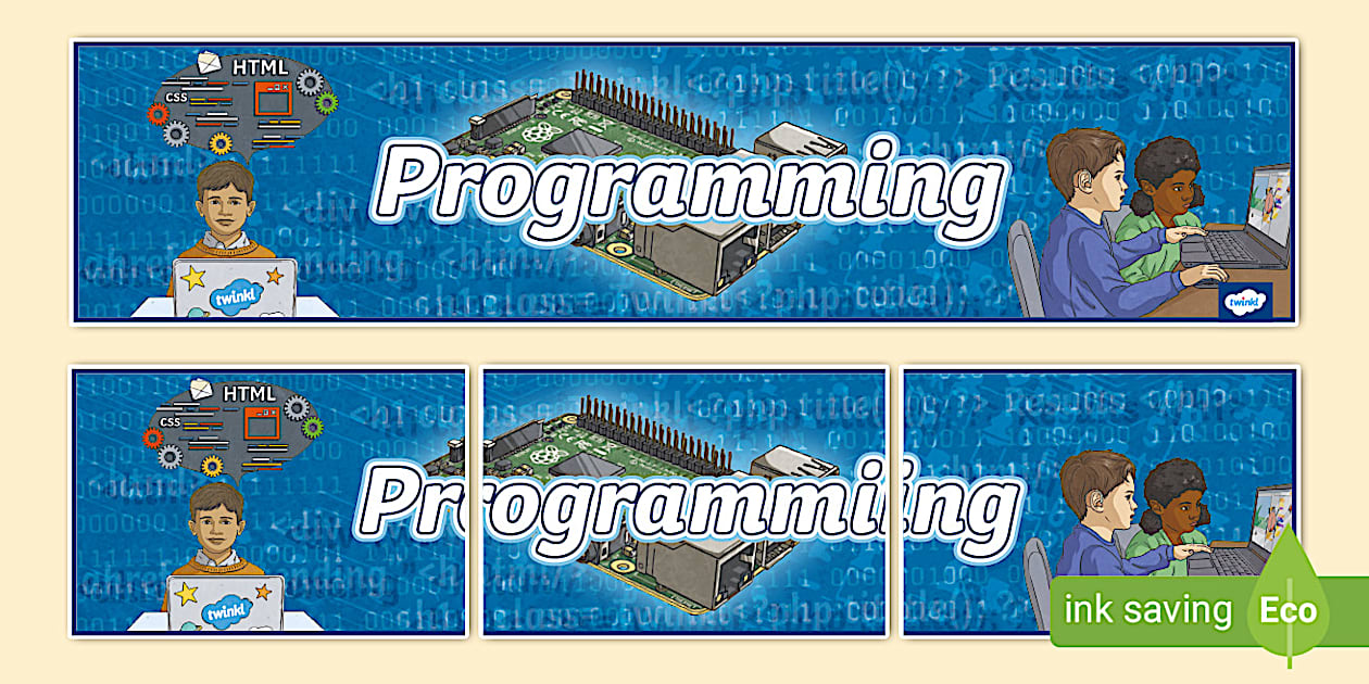 Programming Display Banner (teacher made) - Twinkl