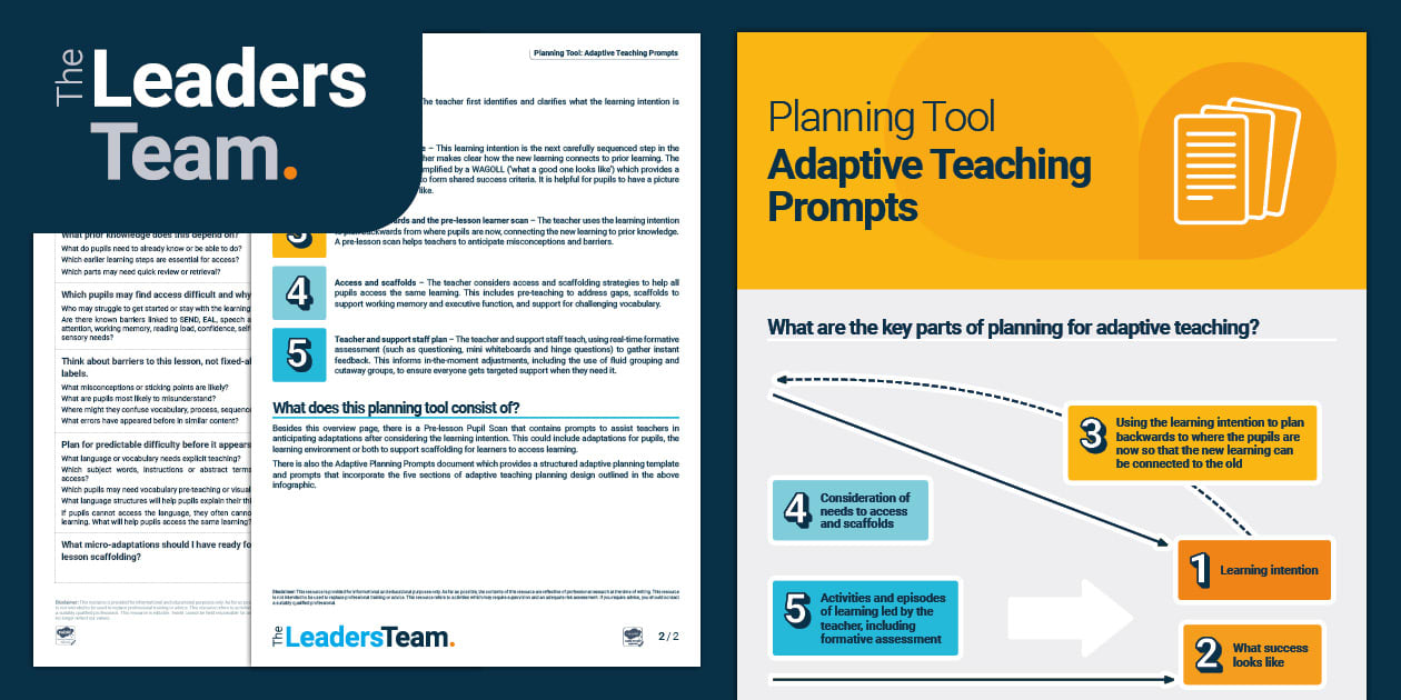 Planning Tool: Adaptive Planning Prompts