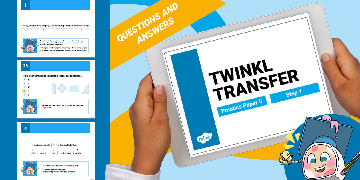 Transfer Test Example Question Transfer Test Step 1 Practice Paper 5 PowerPoint