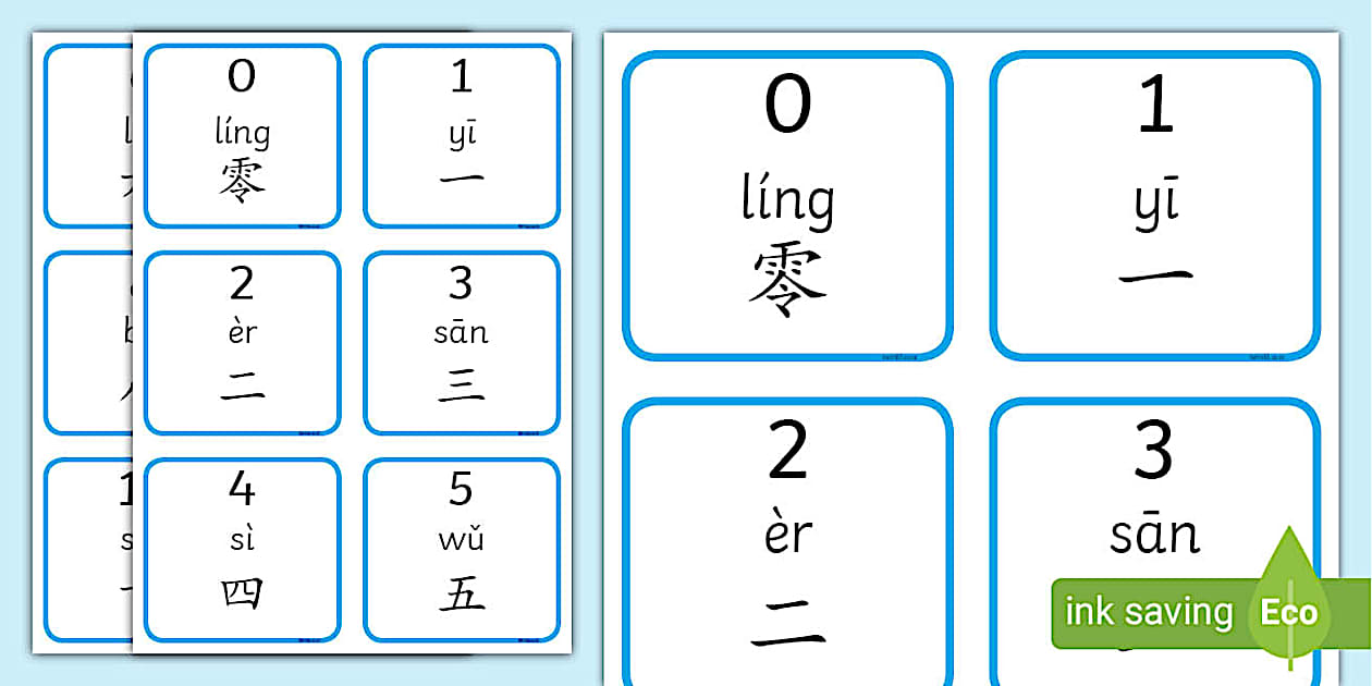 Chinese Number Flashcards 0 10 Mandarin Chinese Pinyin Chinese Number Flashcards 0 10 Mandarin Chinese Pinyin