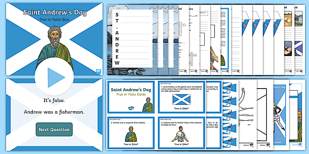 St Andrew's Day Second Level Resource Pack (teacher made)