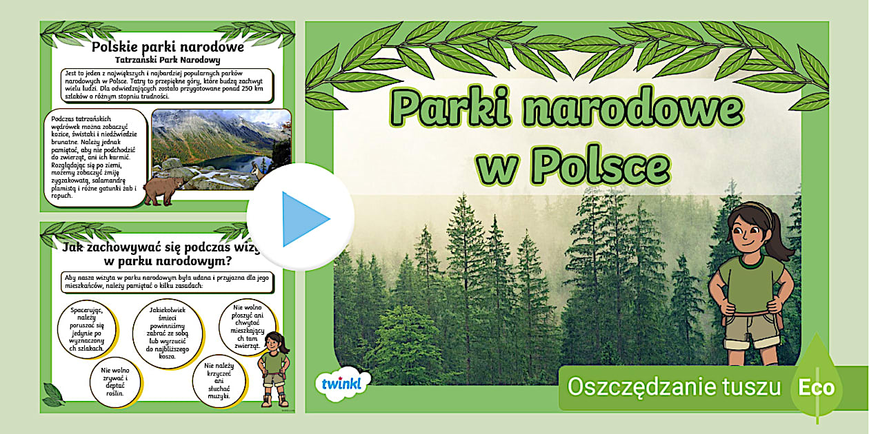 Parki narodowe w Polsce | Prezentacja PowerPoint - Twinkl