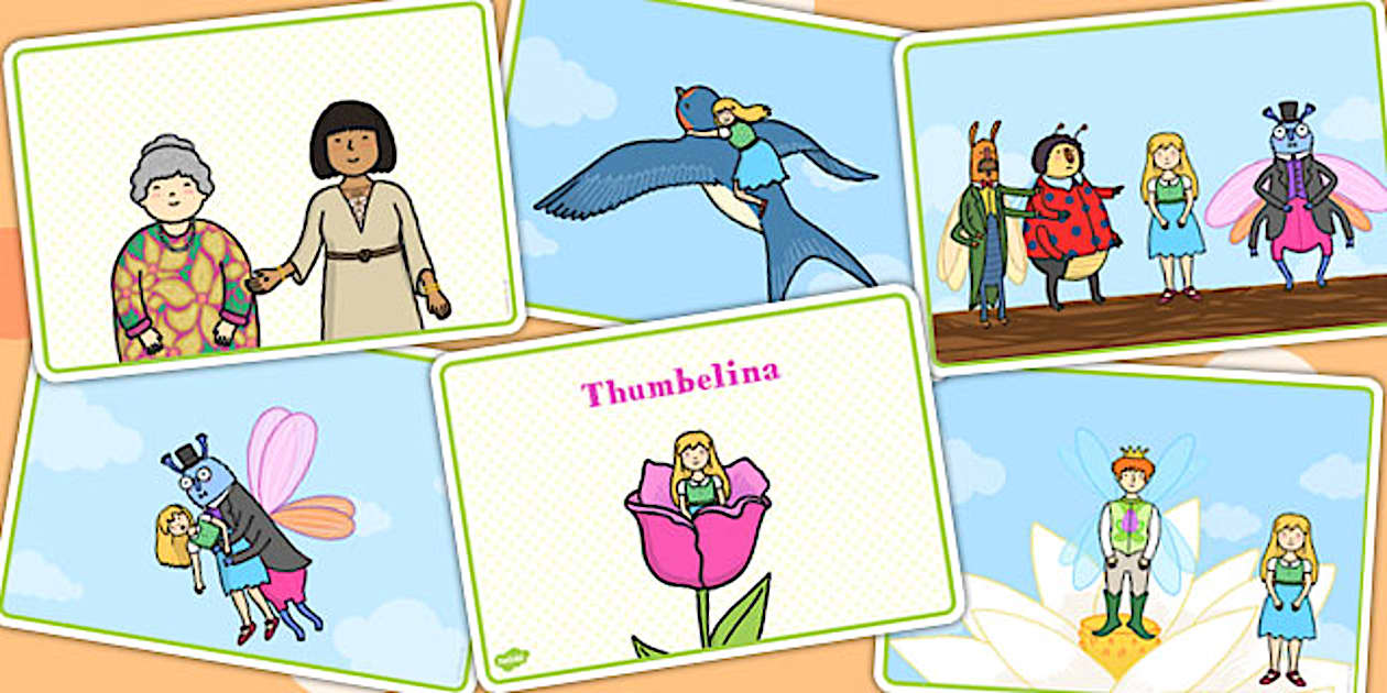 Thumbelina Story Sequencing Cards
