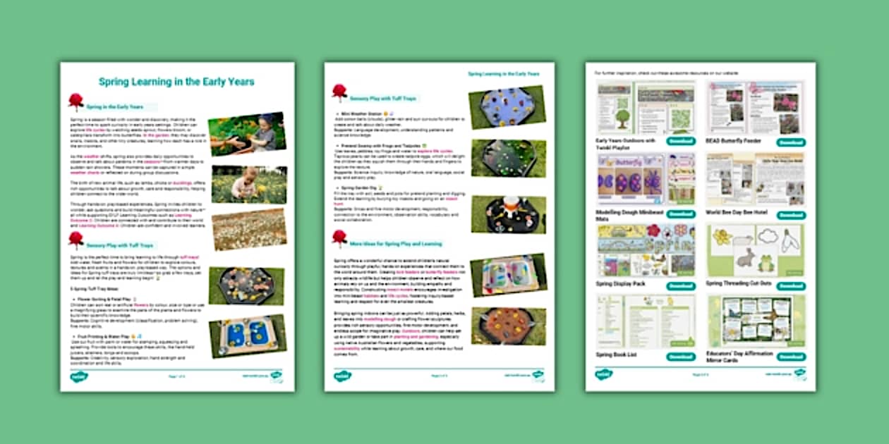 Spring Learning in the Early Years (teacher made) Twinkl
