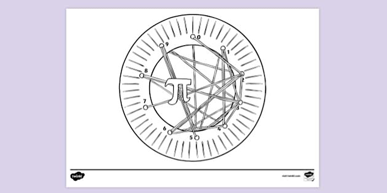 Pi Dream Catcher Colouring Sheet | Colouring Sheets - Twinkl