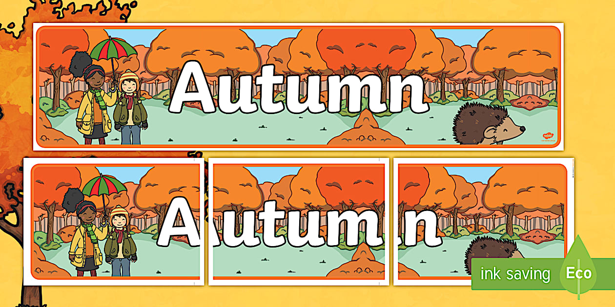 Autumn Banner for Display - Primary Resources (teacher made)