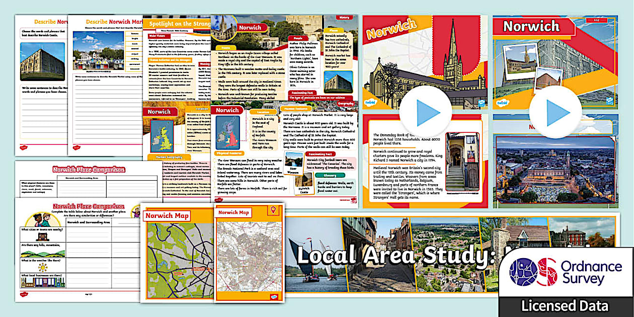 Norwich Local Area Study Teaching Pack - Twinkl