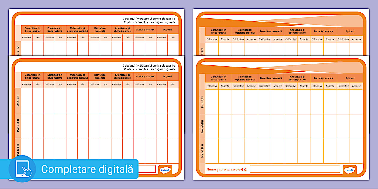 Catalogul învățătorului pentru clasa a IIa Twinkl România
