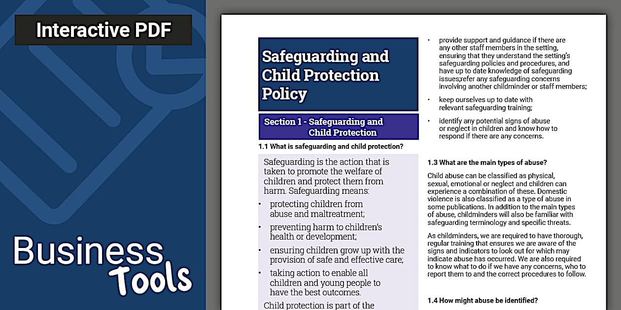 Co-Childminders Safeguarding and Child Protection Policy and Procedures