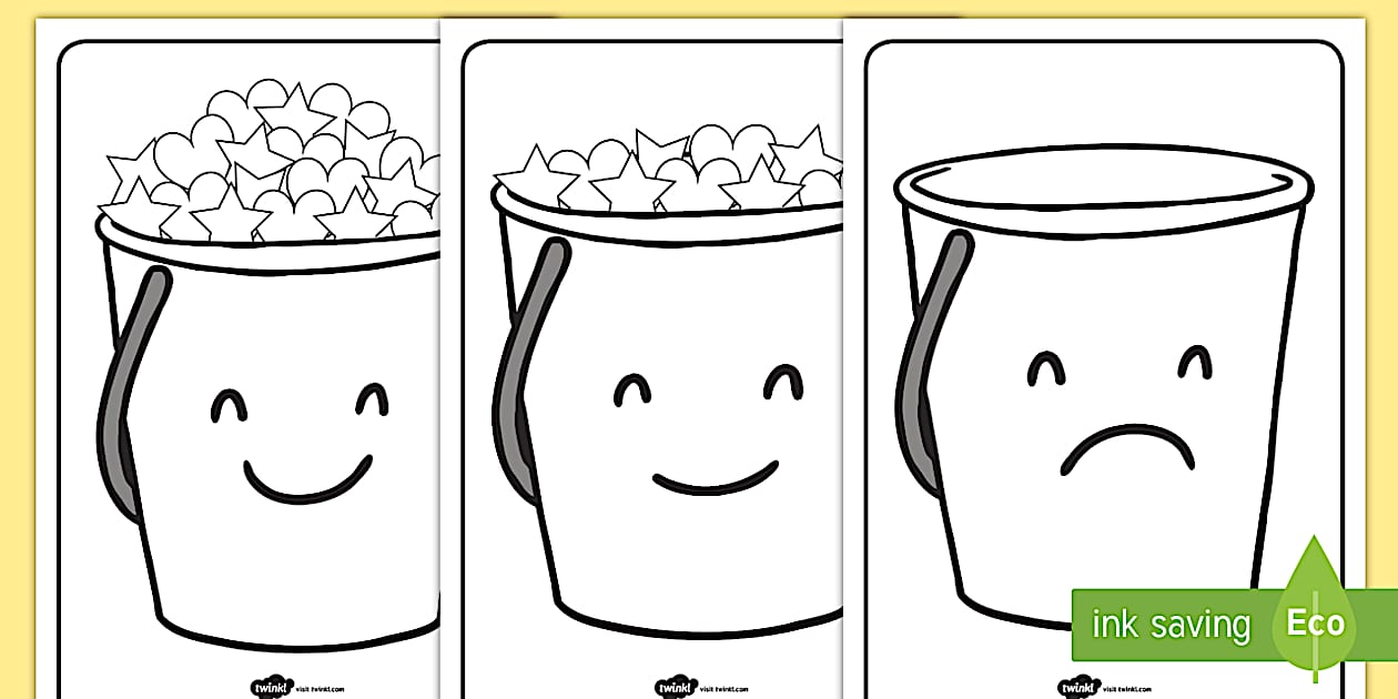 English Learning Bucket Have You Filled a Bucket Today? Bucket Posters - Twinkl