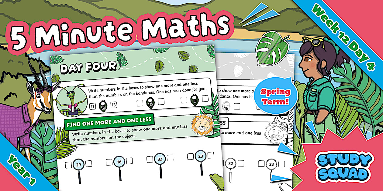 👉 Study Squad 5 Minute Maths - Year 1 Spring - Week 12 Day 4