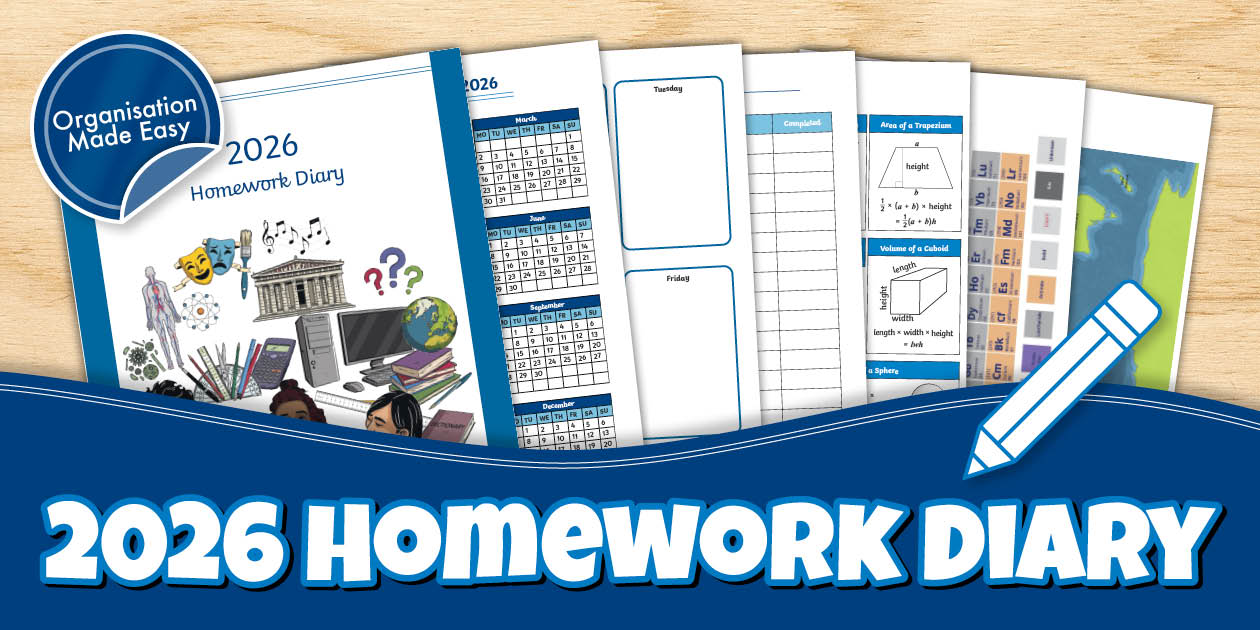 Senior Phase School Homework Diary | South Africa