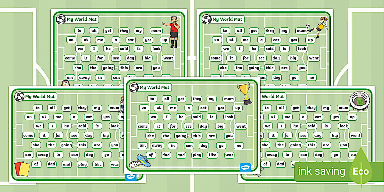 Footbal World Cup Themed FS2 Word Mats