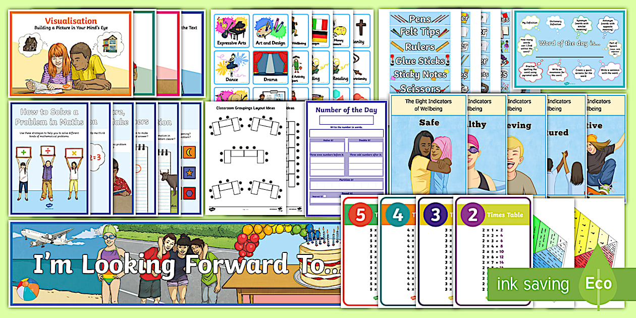 CfE Second Level Class Set Up Resource Pack (teacher made)