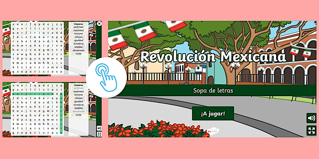 Sopa de letras: La revolución mexicana | 20 de noviembre