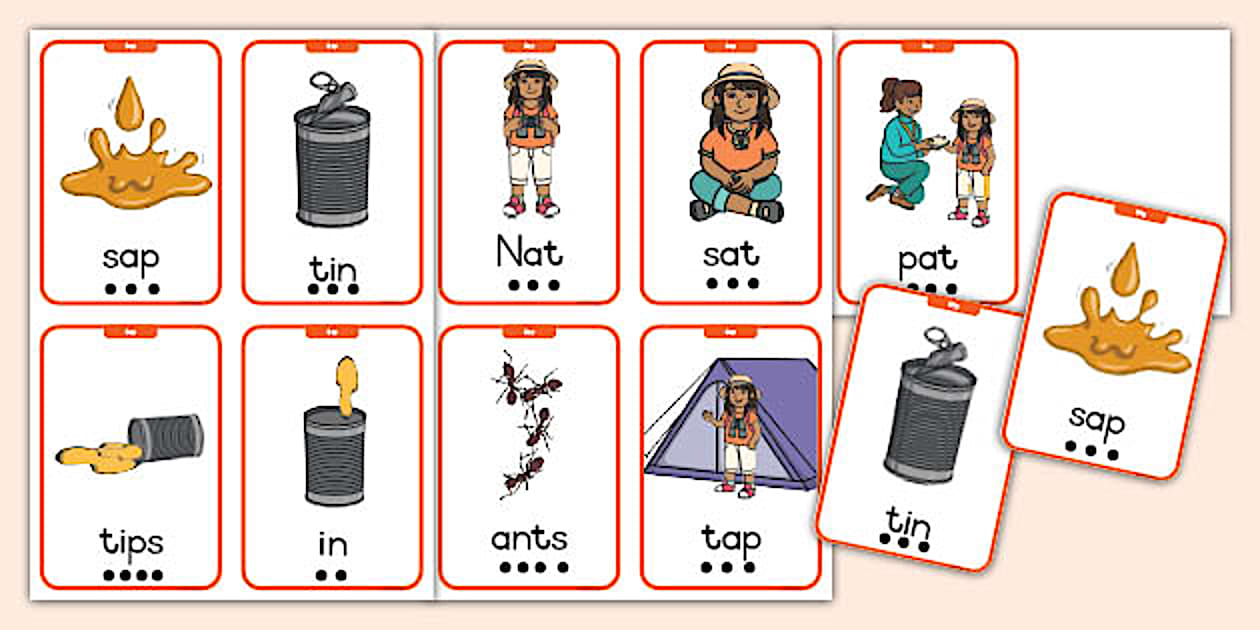 Rhyme and Read Flashcards: Sap (teacher made) Twinkl