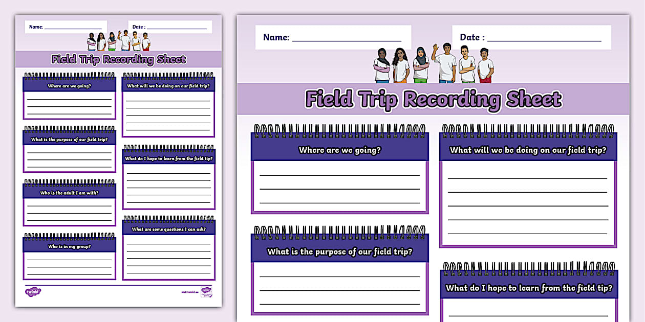 Field Guide Emirates Recording Sheet - UAE Field Trips | UAE Resources | Twinkl