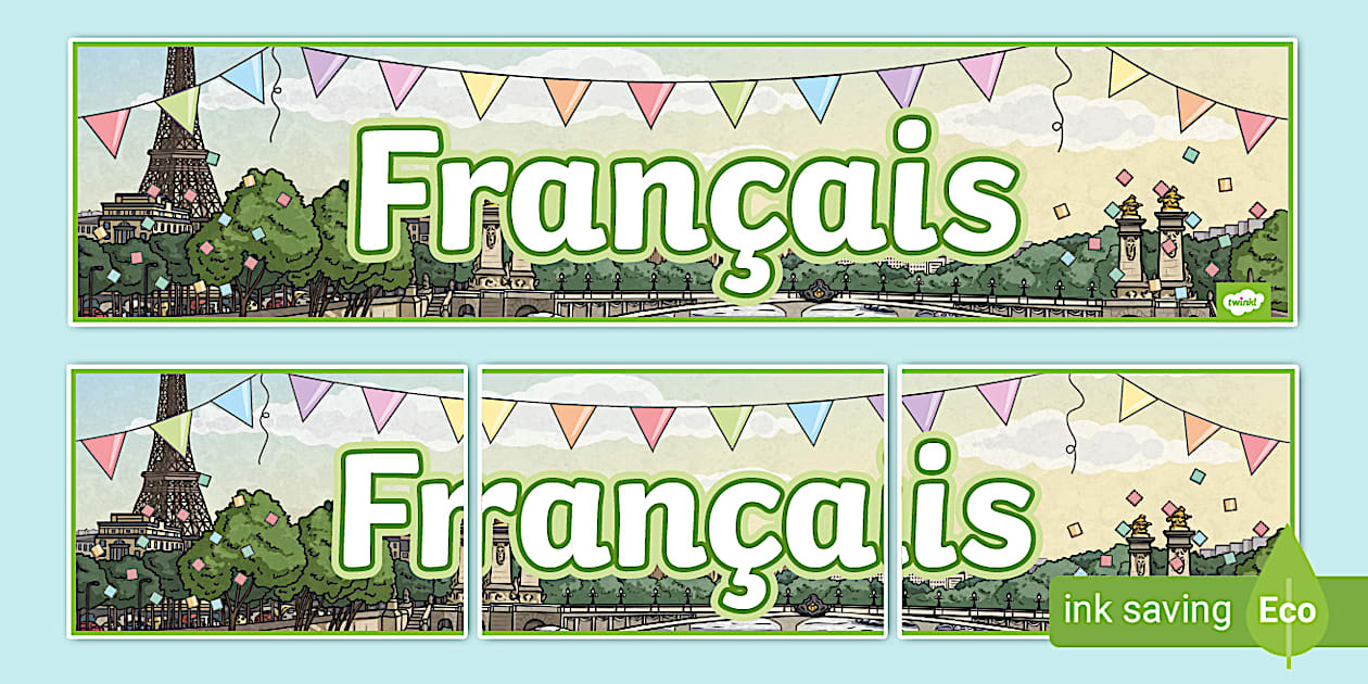 French Display Banner | Languages (teacher made) - Twinkl