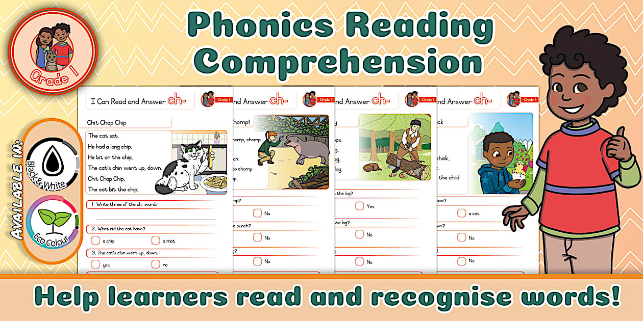 Grade 1 Phonics - Reading Comprehension - ch- (CAPS Aligned)