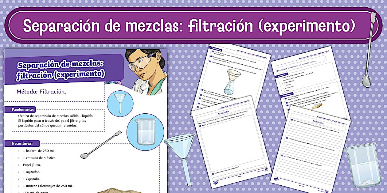 Experimento de Filtración: Métodos de Separación de Mezclas