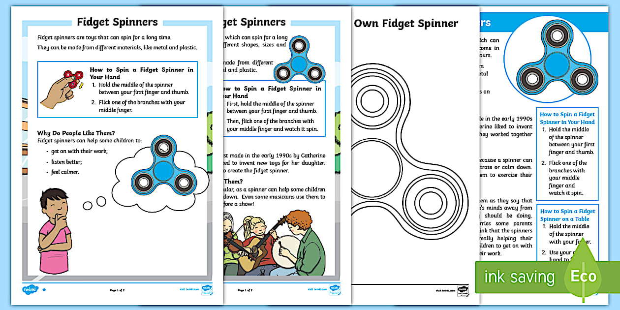 Fidget Spinners KS1 Resource Pack (teacher made) - Twinkl