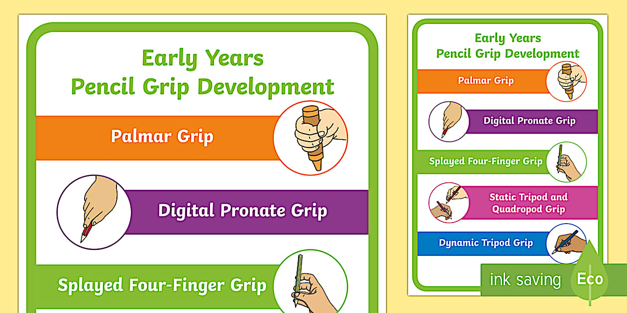 Different PenHolding Techniques Development Poster