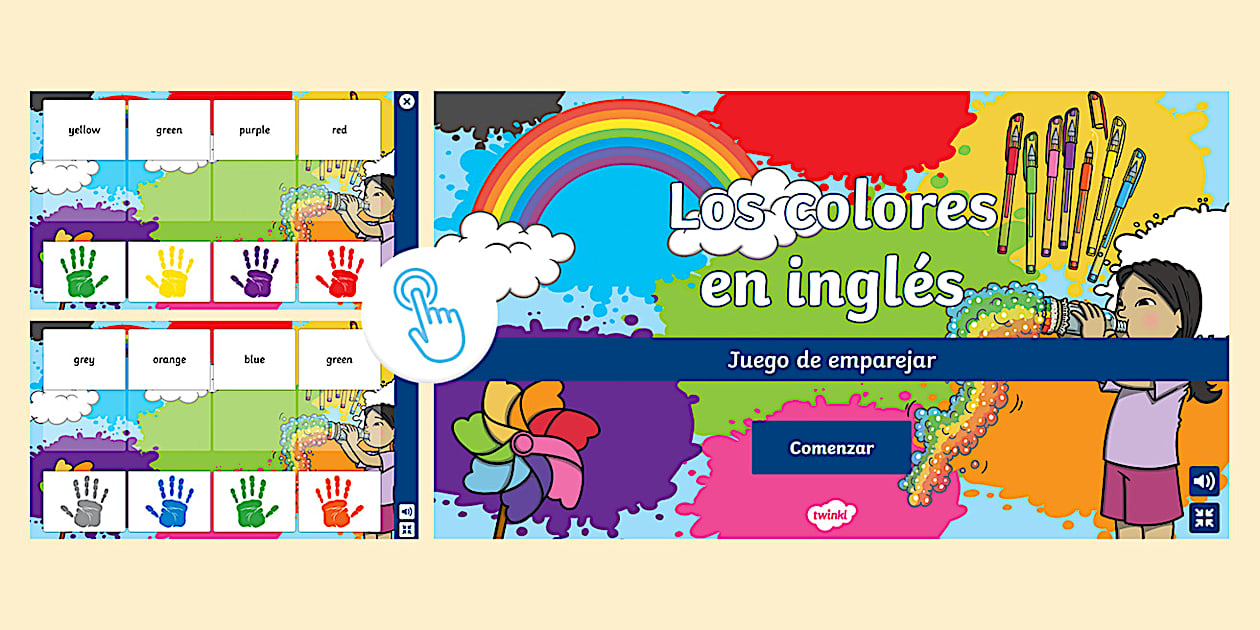 Juego interactivo: Los colores en inglés (teacher made)
