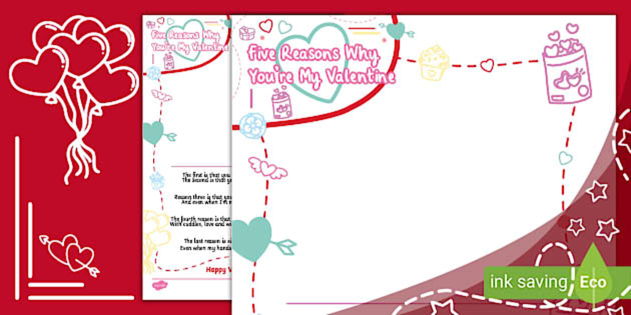 Valentine's Day Handprint Poem (TeacherMade) Twinkl