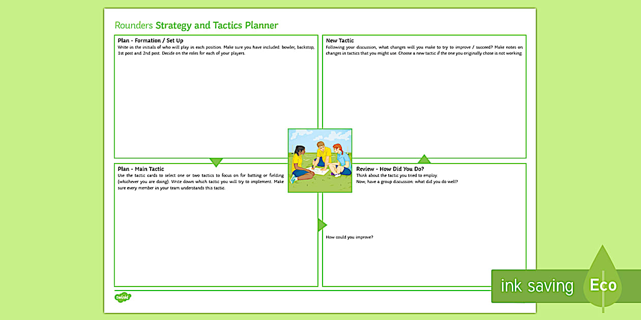 Round Objects Strategy Rounders Strategy and Tactics Plan - rounders striking fielding bat fielder