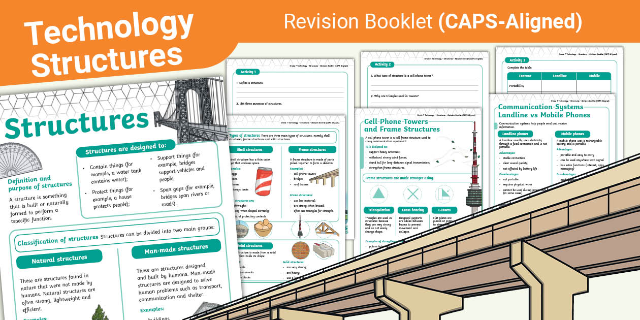 Grade 7 Technology - Structures - Revision Booklet