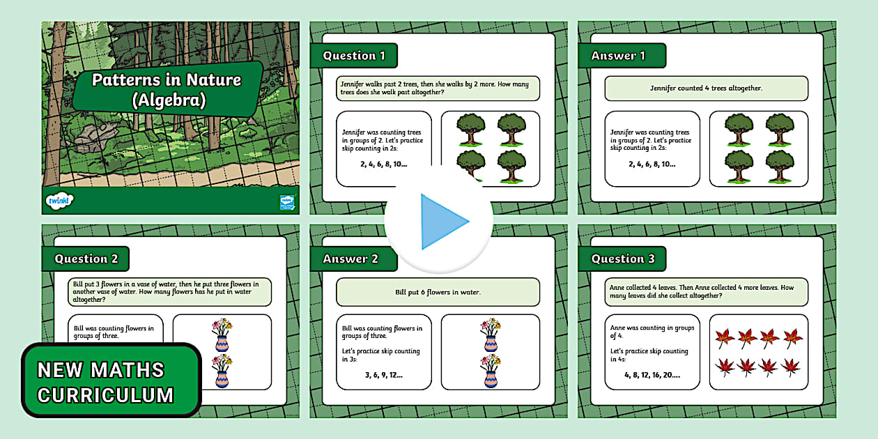 Patterns in Nature (Algebra) PowerPoint (Teacher-Made)
